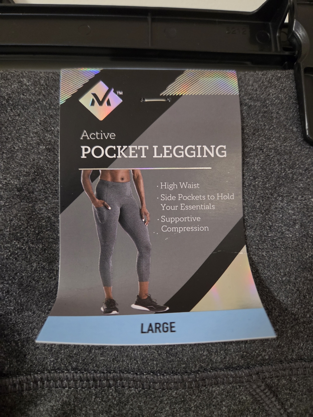 Active Pocket Legging - Gray - Large